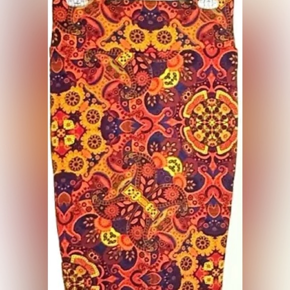 Lularoe Women’s Paisley Print Pencil Skirt S Multicolored Knee Length Stretchy - Picture 1 of 8